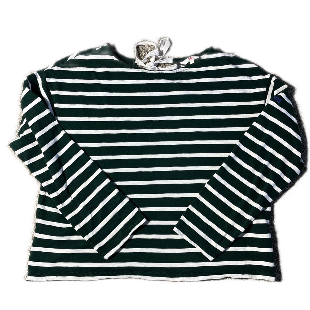 Levi’s Striped Tie Neck Shirt